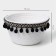 Basket for storage ladled handmade LadOOM "Mokko", 16.5 × 16.5 × 9 cm, white color
