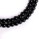 Beads made of natural stone "Black agate" set of 90 pcs., Size 1 pc. - 4 mm