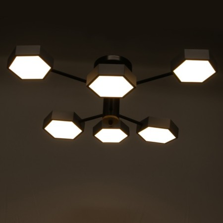 Chandelier 1318/6GR LED 144W 3000-6000K gray 71x65x25 cm Bayerlux-4