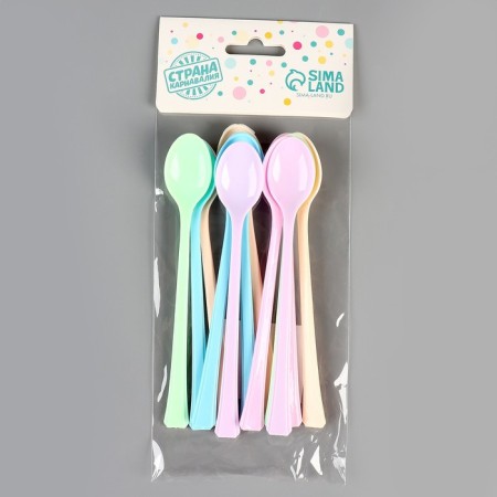 Tablespoons are plastic, in a set 12 pieces, mix colors-2