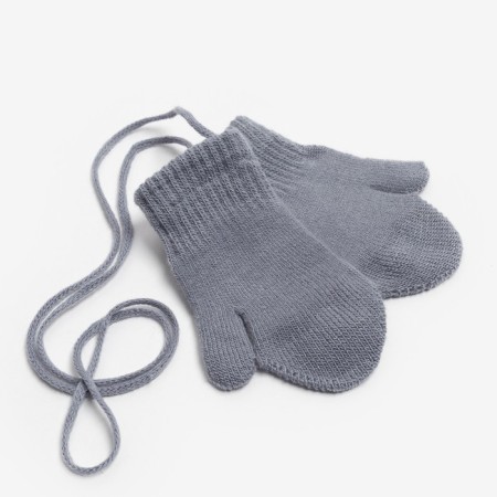 Mitten children's single -layer minku "plain", col. dark gray, rr 14 (4-5 years)