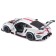 Racing machine BBURAGO Porsche 911 RSR, DIE-CAST, 1:24, White color, opening doors