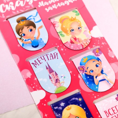Magnetic tabs on the Fairytale substrate, 6 pcs-2