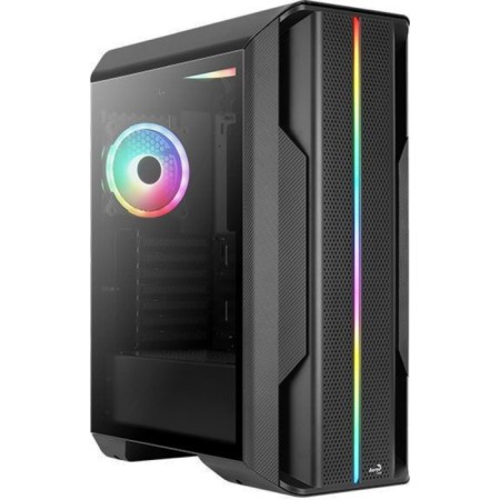 AeroCool Splinter Duo-G-BK-V1 Black Black Power Power Powerbed ATX 5x120mm 2x140mm 2xusb3.0 Audio Bott P 10044-1