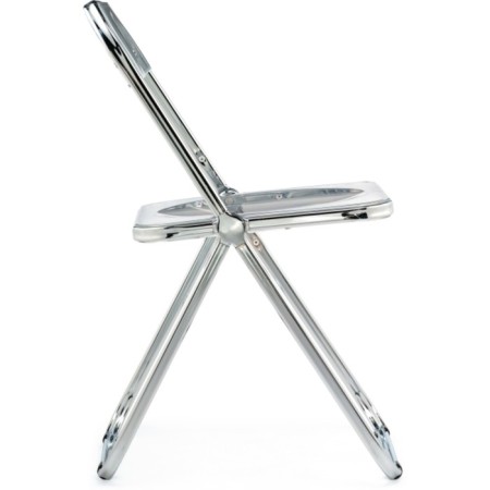 Fold plastic stool, metal/plastic, transparent 43x46x81 cm-3