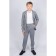 Pants for a boy, height 128 cm, print blue Christmas tree
