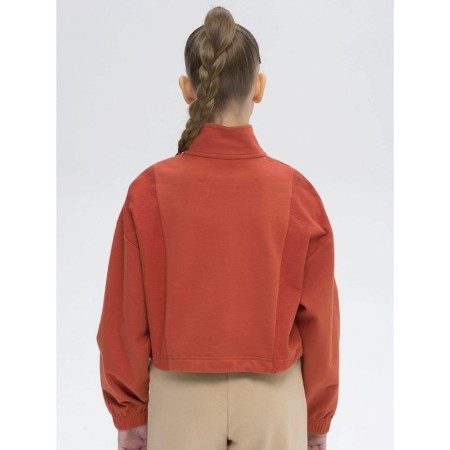 Sweatshirt for girls, height 164 cm, terracotta color-1