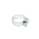 Chervyeric zein clamp, end-to-end carriage, diameter 12-22 mm, width 8 mm, galvanized