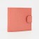 Women's wallet on the Textura button, tea rose color