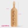 Board for serving with a handle, 35 × 9 × 1.8 cm, 4 shots, diameter of cells 3.9 cm, with impregnation, birch