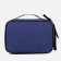 Cosmetic bag with a zipper, with a lining, blue color