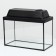 Aquarium "rectangular" with a lid, 10 liters, 32 x 15 x 21/26 cm, black