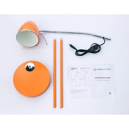 Floor lamp with a switch on the wire Ambrella Light, Floor, TR97689, E27, Orange color-3