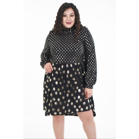 Female dress, size 52, black color-8