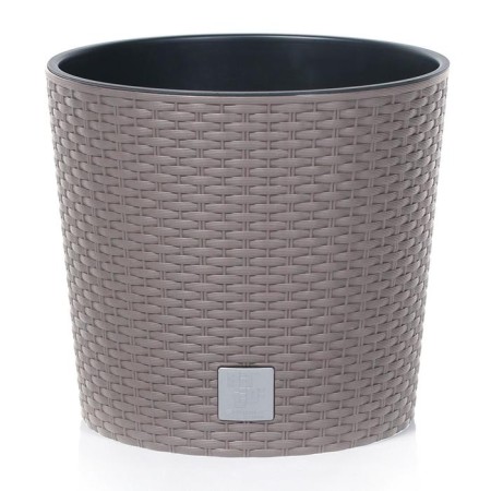 Kashpo Rato Round, 2 items: internal and outer capacitance, 15 and 15.3 l, the color of the mocha
