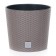 Kashpo Rato Round, 2 items: internal and outer capacitance, 15 and 15.3 l, the color of the mocha