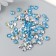 Decor for creativity in the bottle "Rhinestones. Light-blue" set 250 pcs d = 0.6 cm 4x3x3 cm
