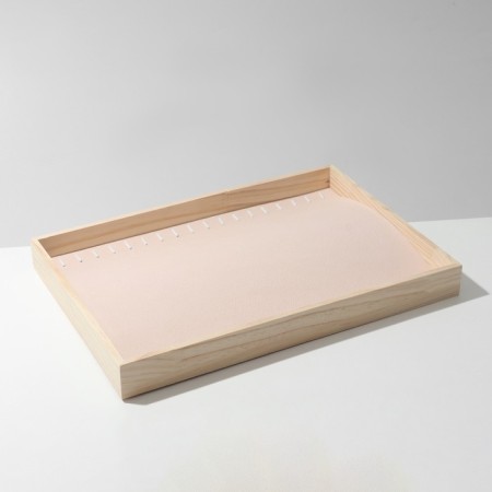 Story for jewelry 18 hooks, 35 × 24 × 3, beige color-2
