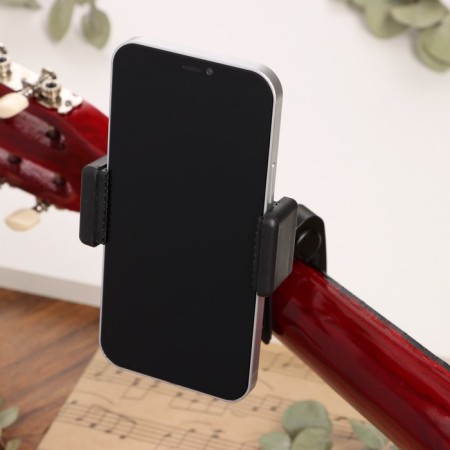 Capodastr for Music Life guitar, with a phone holder-2