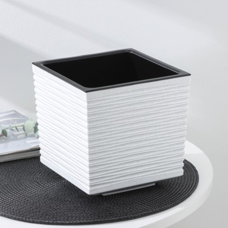 Kashpo with the insert "Style", 3 l, color marble-1
