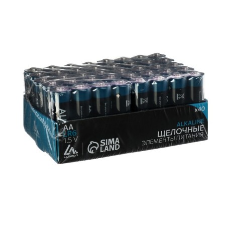 Alkalin battery (alkaline) Luazon, AA, LR6, set 40 pcs-1