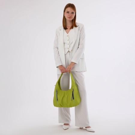 Lurch bag with lightning, 3 outer pockets, green color-8