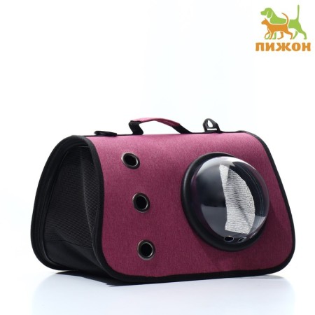 Bag-carrier for animals with a window, blue, 40 x 26 x 26 cm 92088456