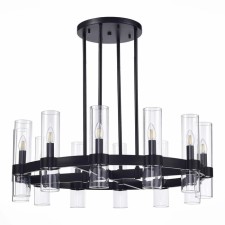 Люстра подвесная St Luce. SL1237.403.12. Isla. 12х15 Вт, E14, 90х90х31 см, цвет чёрный