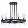Suspended chandelier ST LUCE. SL1237.403.12. Isla. 12x15 W, E14, 90x90x31 cm, black color