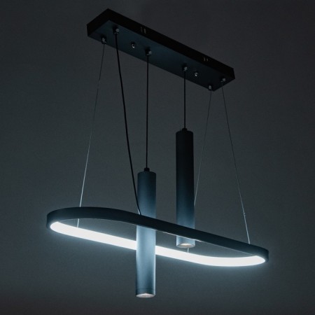 Bayerlux "Fani" chandelier 1+2LED 50W 3 Black modes 25x58x15-85 cm-2