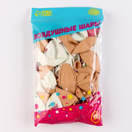 Latex ball 12 "The most tender", 50 pcs.-2