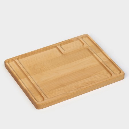 Board-board for feeding the steak ADELICA, 28 × 22 × 1.8 cm, birch-6