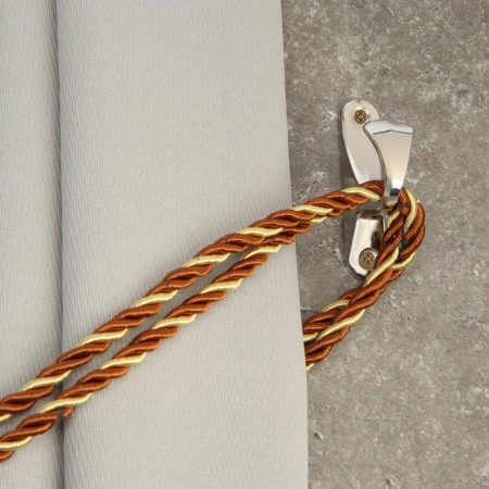 Hook for curtains ks101 cappio, one -rod, chromium color, 2 pcs-4