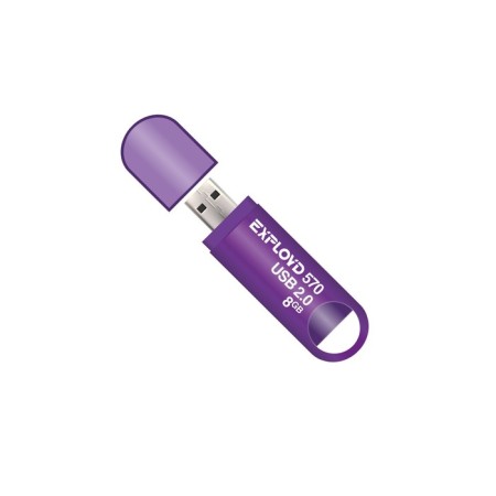 Flashka Exployd 570, 8 GB, USB2.0, Thu up to 15 MB/s, PLO up to 8 MB/s, purple