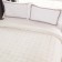 Madeline blanket, size 220x240 cm, white color