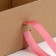 Gift folding box, packaging, “craft, pink tape”, 22 x 16.5 x 10 cm