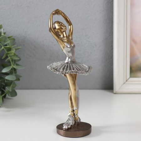 Polystone souvenir "Little ballerina in a silver pack, with a month" 7.9x7x19 cm-1