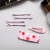 Invisible hair "Marlene" (set 10 pcs) 5 cm, pink