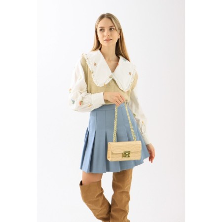Bag-mixer on fasteners, beige color-3