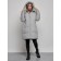 Coat insulated winter female, size 56, color gray