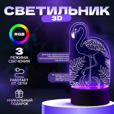 Светильник "Фламинго" LED RGB от сети 9,5х10х19,5 см RISALUX