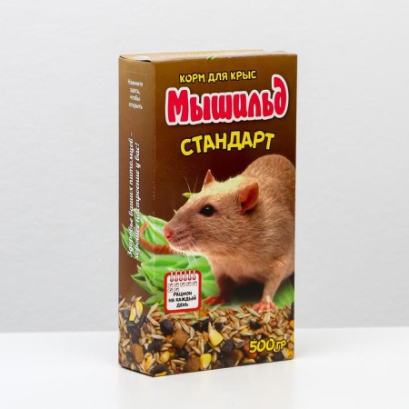 Grain food "Mouse Standard" for decorative rats, 500 g, box