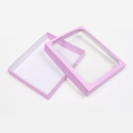 Box the team, cover is, with a window, lilac, 26 x 21 x 4 cm-2