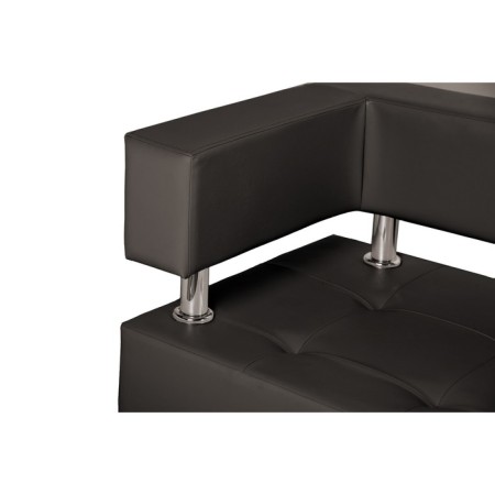 Armchair "Bork", black glossy-1
