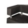 Armchair "Bork", black glossy