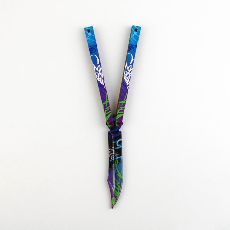 Wooden weapons, children's souvenir "graffiti", designer knife, 14 x 9.1 x 3.2 cm-2