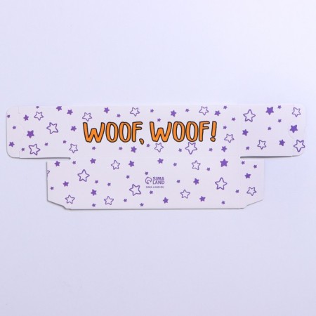 Box for Makarun confectionery, packaging, "Woof", 18 x 5.5 x 5.5 cm-3
