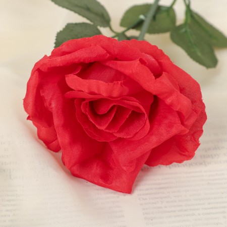Artificial flowers "French rose" 8*40 cm red-1