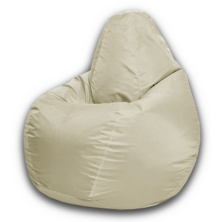 The hand-bag “pear” is positive, size l, diameter 80 cm, height 100 cm, oxford, beige color