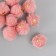Decor for creativity Artificial fur "Ball" dusty pink set 10 pcs, d = 2 cm